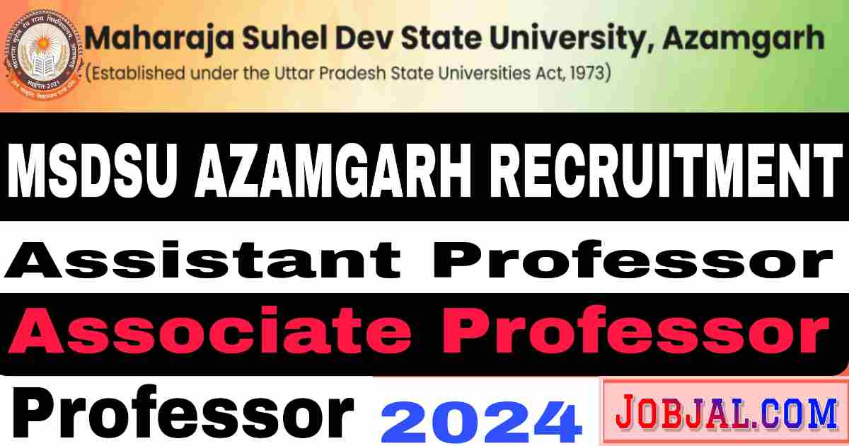 Maharaja Suheldev University Azamgarh recruitment